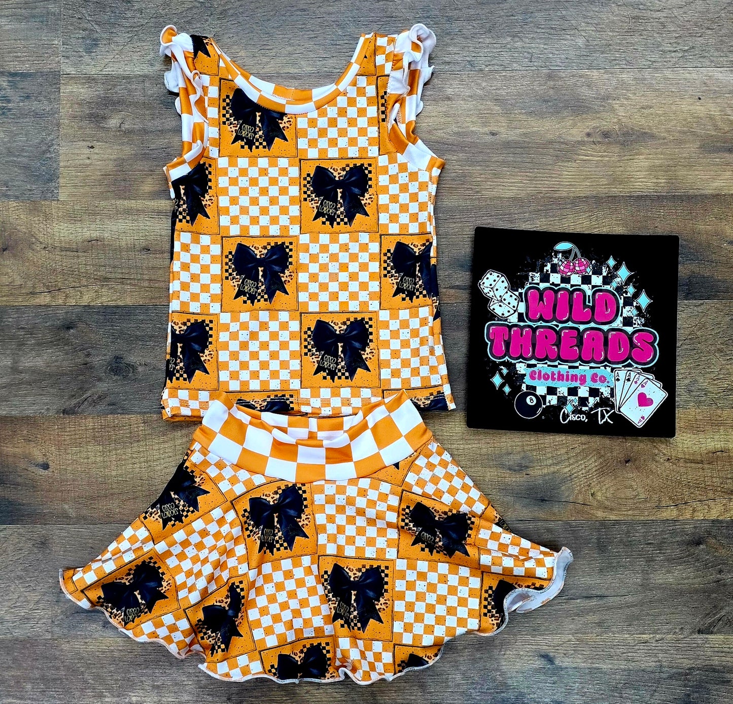 Lobo Patchwork Ruffle Arm Tank & Skirted Bummie
