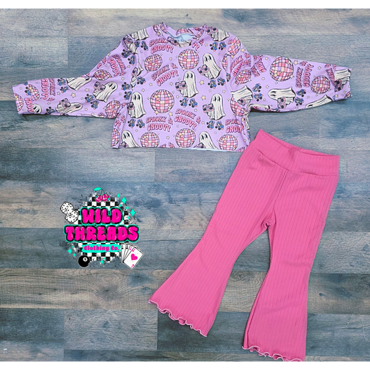 18/24 OVERSIZED CROP SWEATSHIRT & FLARES